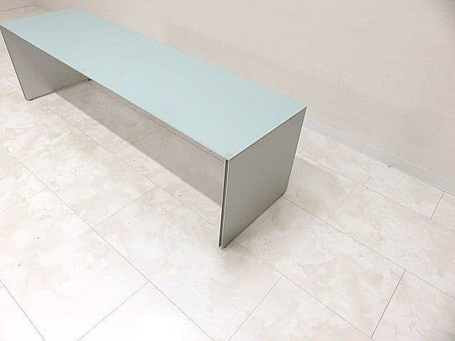 Cassina カッシーナ エアフレーム ガラス天板　ロングローテーブル