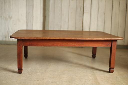 古い木製無垢材のテーブル　ちゃぶ台　座卓　古家具