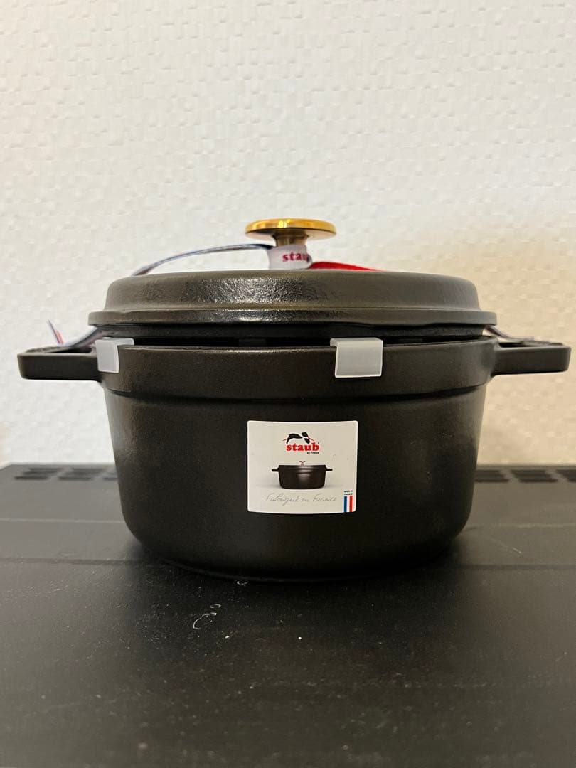 ストウブ ピコ・ココット ラウンド ブラック 16cm箱付き