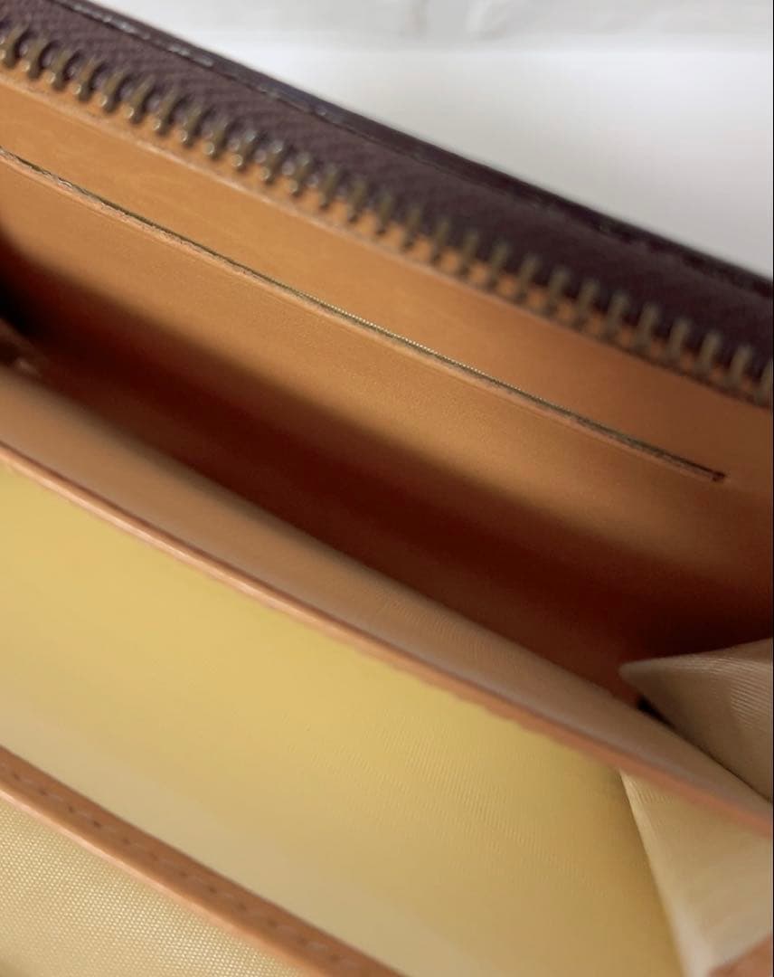 J&M DAVIDSON 財布　型押し　ブラウン　カードケース　男女兼用