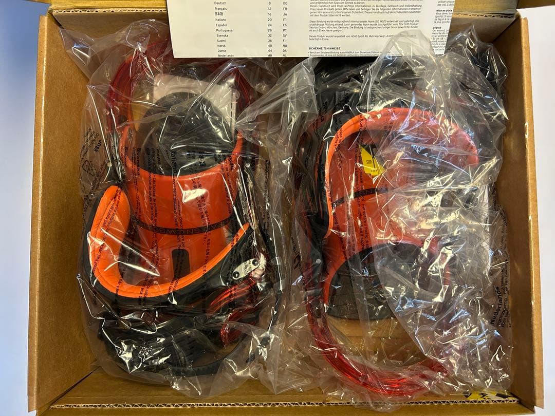 HEAD スノーボード ビンディング オレンジ/ブラック Msize