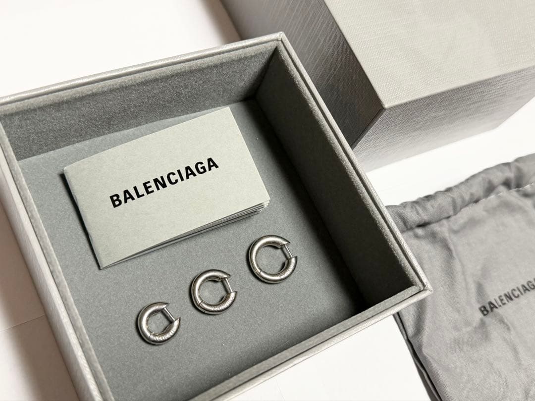 BALENCIAGA バレンシアガ　フープピアス 3ペアセット