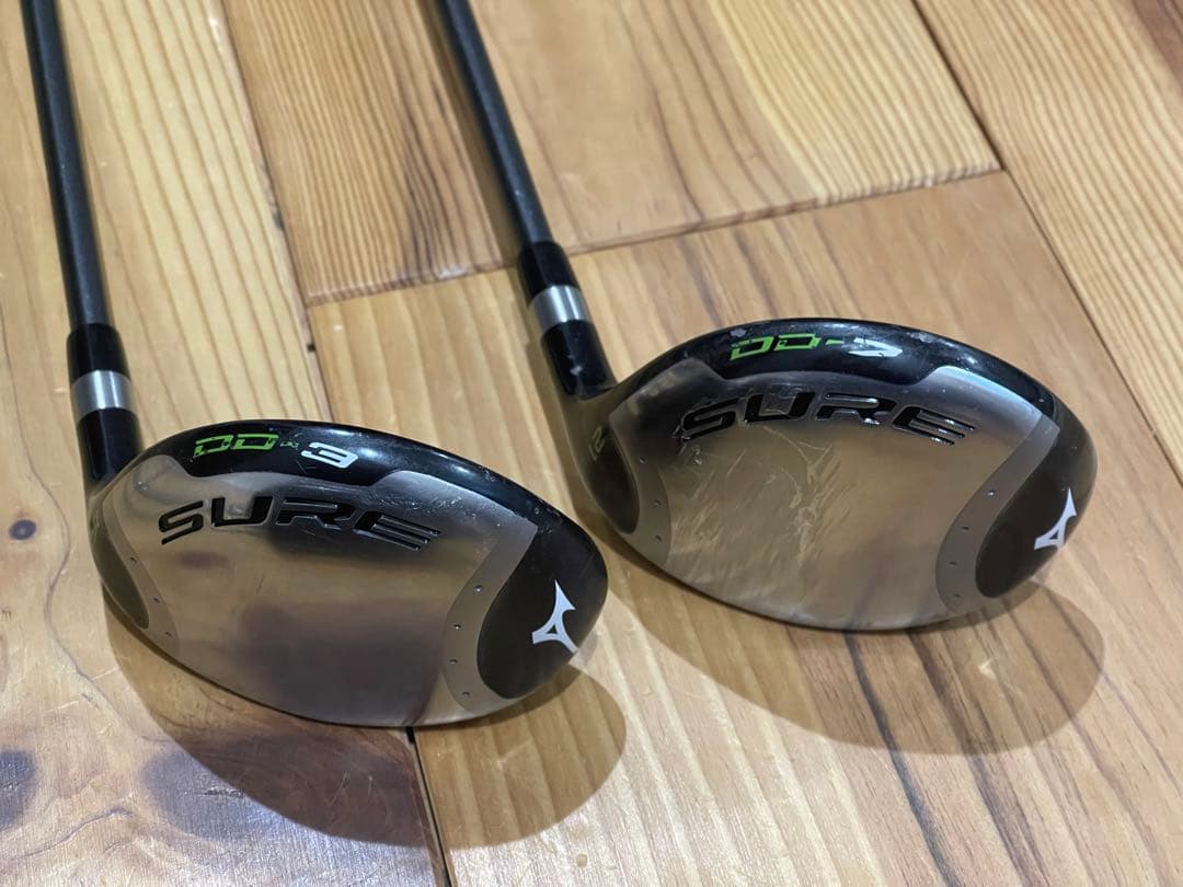 24h内発送【名器】ミズノ SURE DD 3W15°,7W21°セット