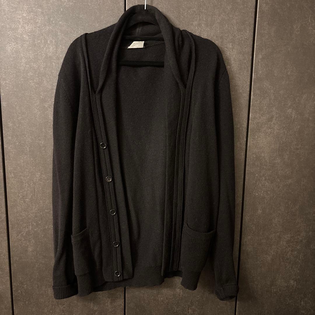 Dior hommeディオールオムブラック カーディガン ボタン付き