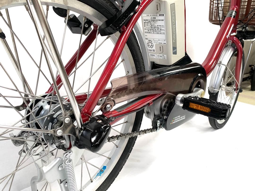 【即乘】送料無料 Panasonic 電動自転車6.6Ah長押し4点灯動作確認済
