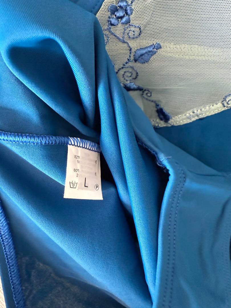 Dellalo Milanoデラロミラノ　レオタード　Lsizeブルー