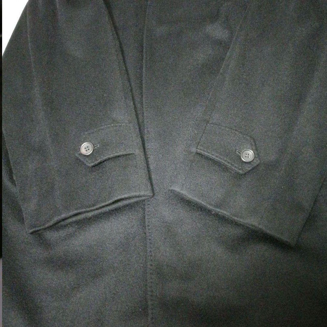 美品■VARIE カシミヤ100% ステンカラーコート ブラック ピュアカシミヤ