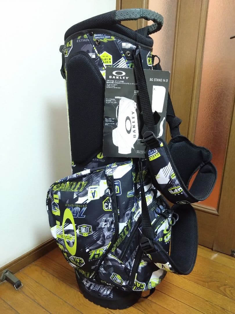 蛍光イエローがオシャレ・カッコいい☆オークリー・キャディ・バッグ！程度良好！