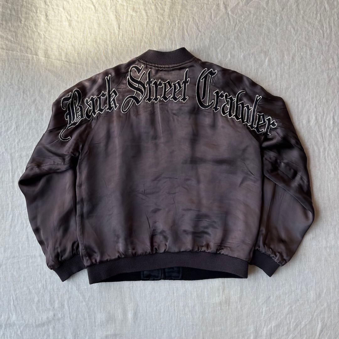 Back Street Crawler ボーン 骨 スカル クラウン スカジャン