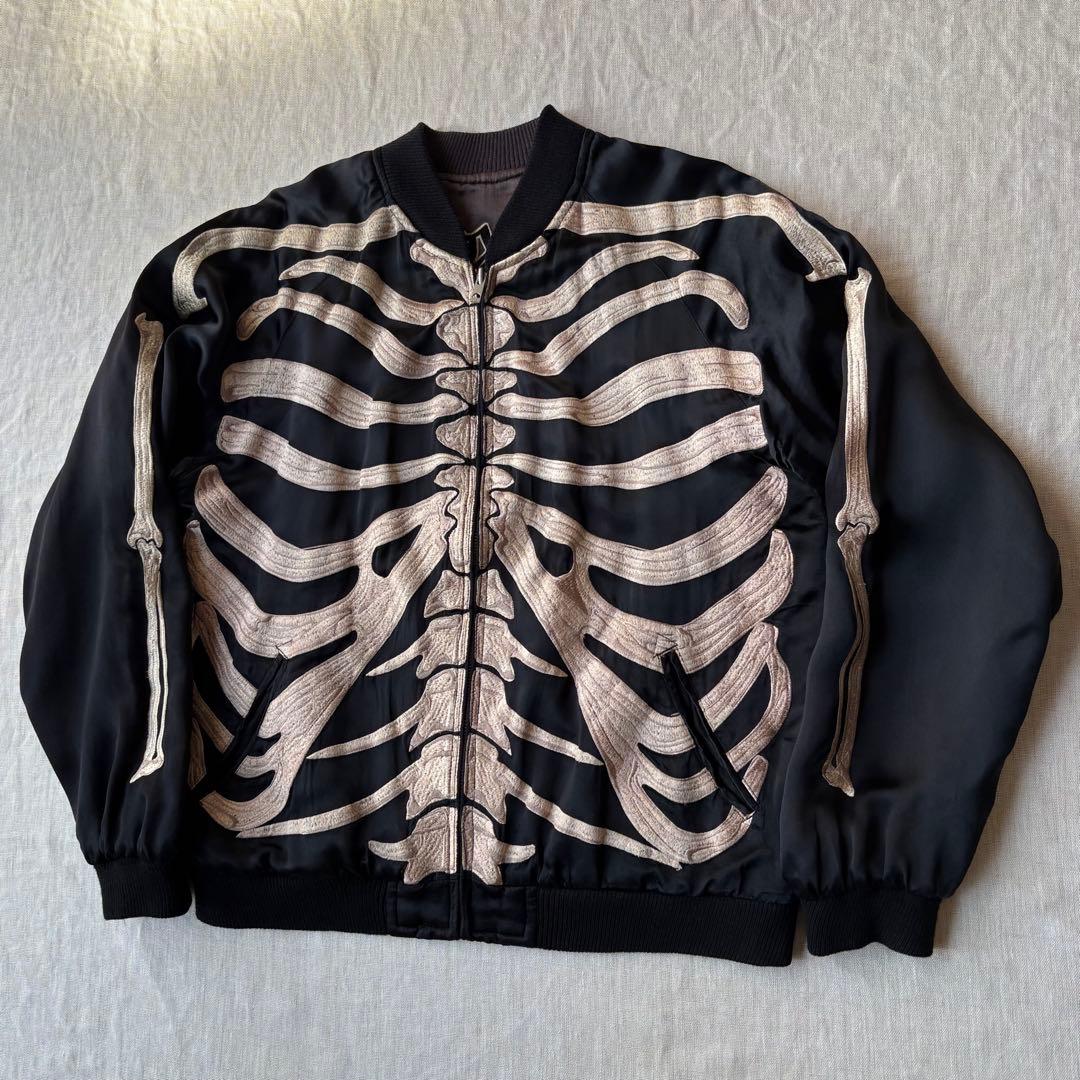 Back Street Crawler ボーン 骨 スカル クラウン スカジャン