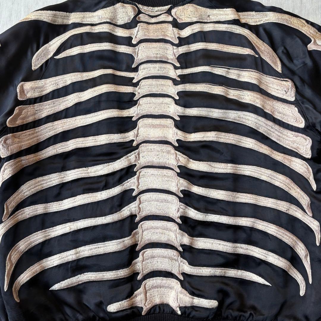 Back Street Crawler ボーン 骨 スカル クラウン スカジャン