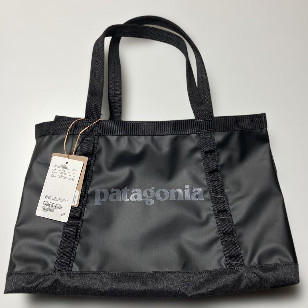 パタゴニア　ブラック　ホールトートバッグ