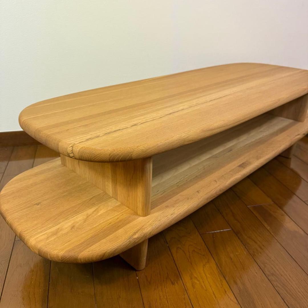 【美品】飛騨産業 キツツキ ビーチ材 ローボード ローテーブル 91232