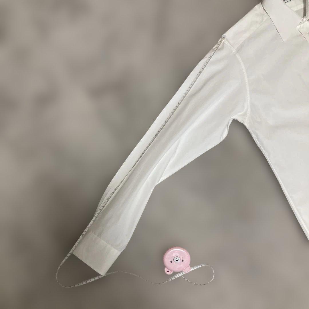 HERMES 白シャツ.セリエボタン★38.M.フランス製.クリーニング済