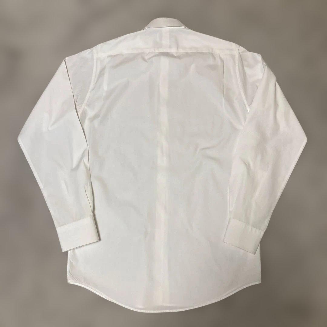 HERMES 白シャツ.セリエボタン★38.M.フランス製.クリーニング済