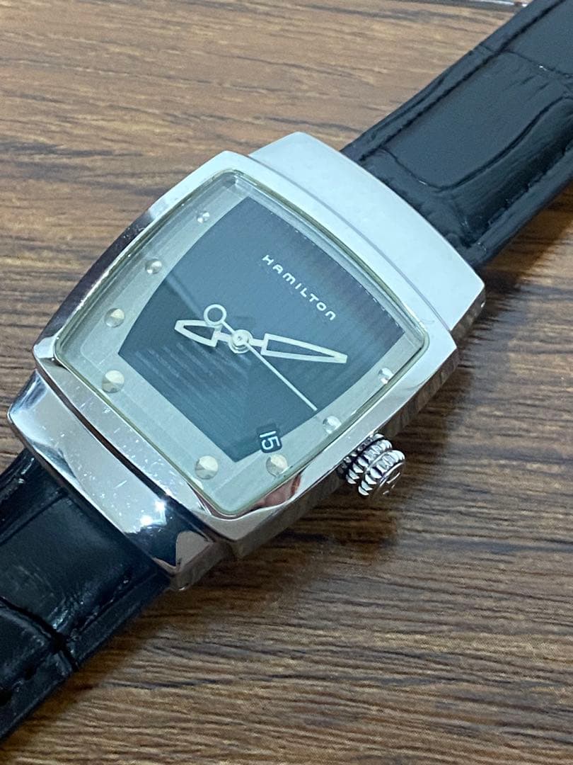 稼働　ハミルトン　エベレスト　6331 メンズ　クォーツ　デイト　電池新品