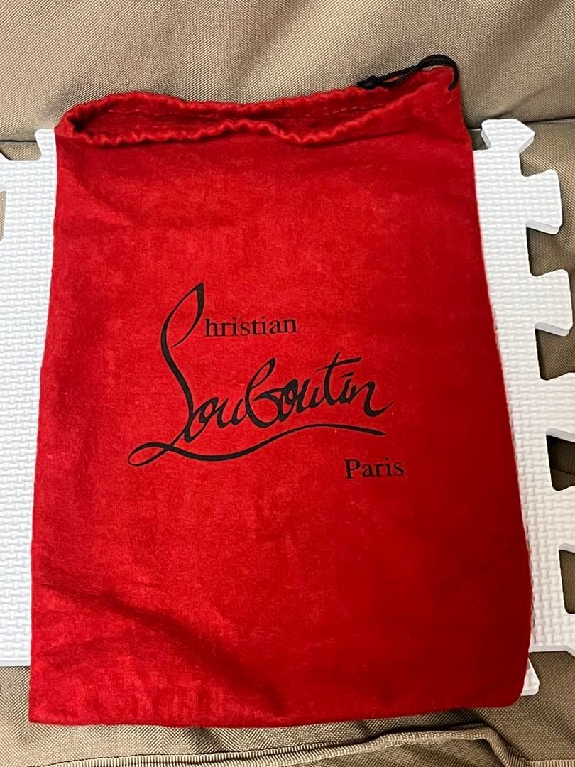 Christian Louboutin ブラックオープントゥハイヒール 37