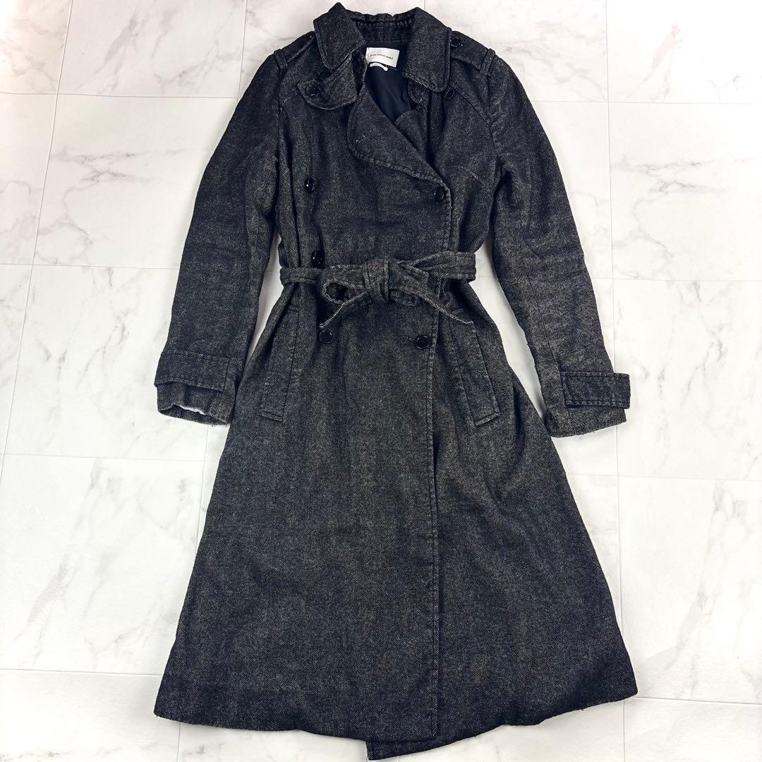 ISABEL MARANT ETOILE ロングコート　ヘリンボーン　麻　毛　S