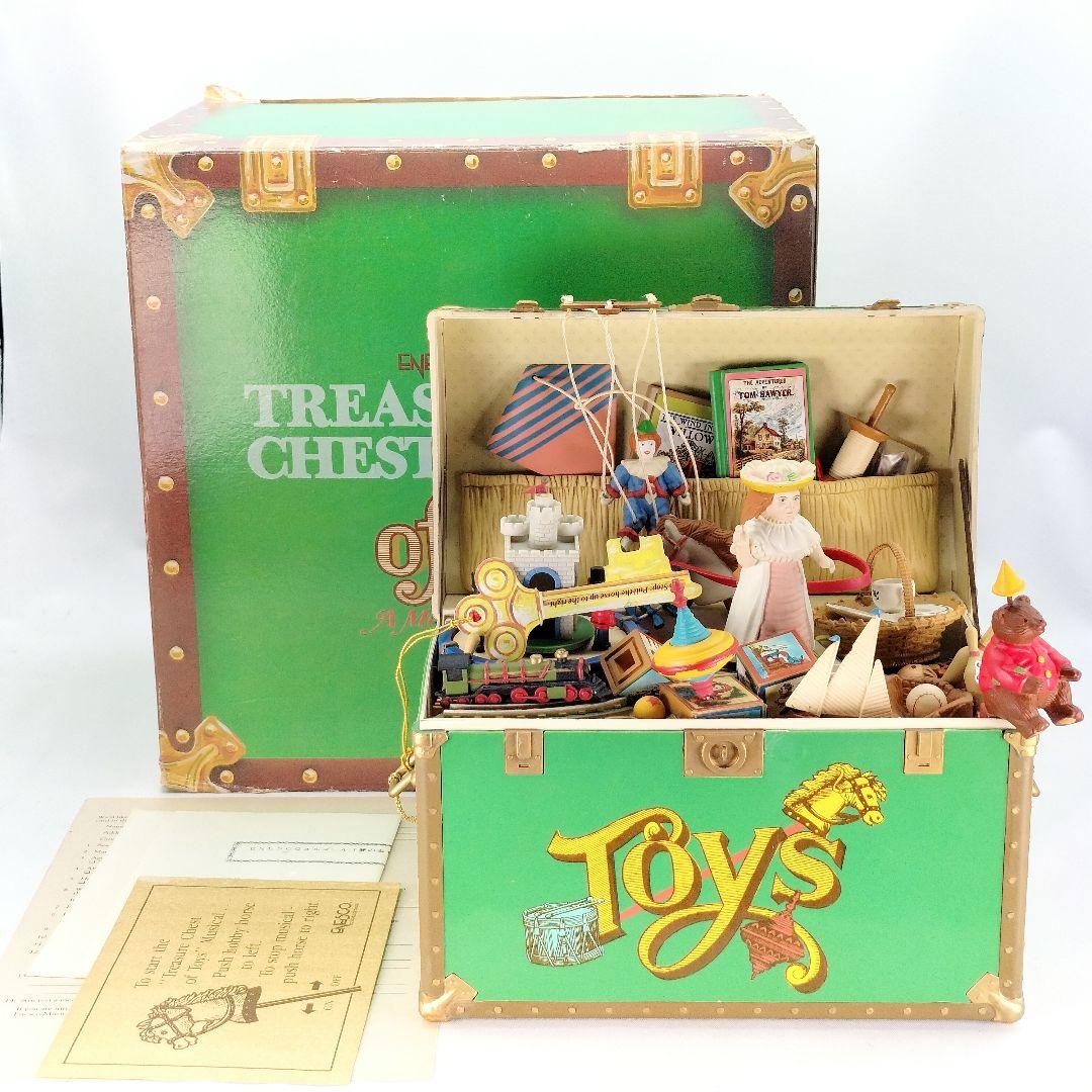 レトロ エネスコ トレジャーチェスト オルゴール 宝箱 おもちゃ箱 かわいい