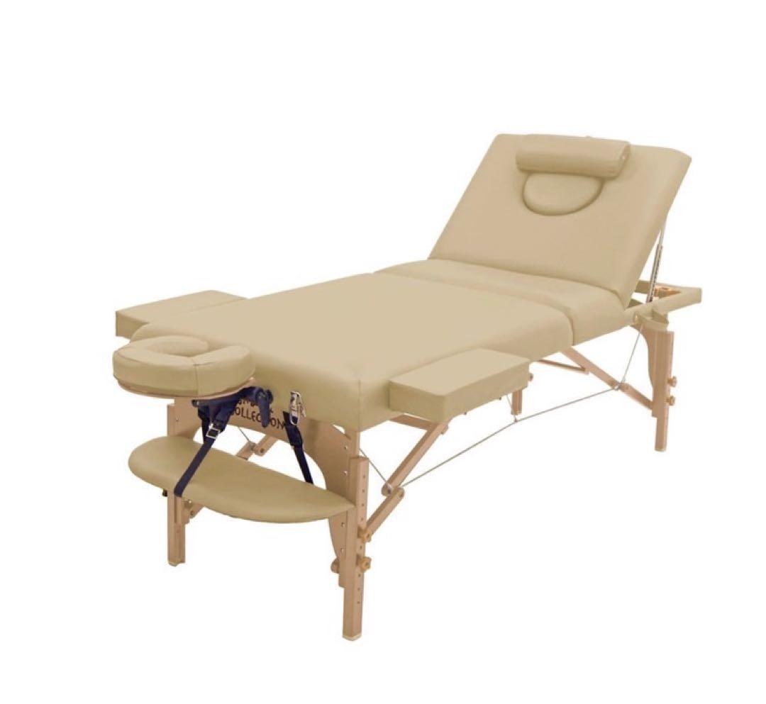 高級低反発折りたたみリクライニングベッド　エステベッド　施術ベッド　フェイシャル
