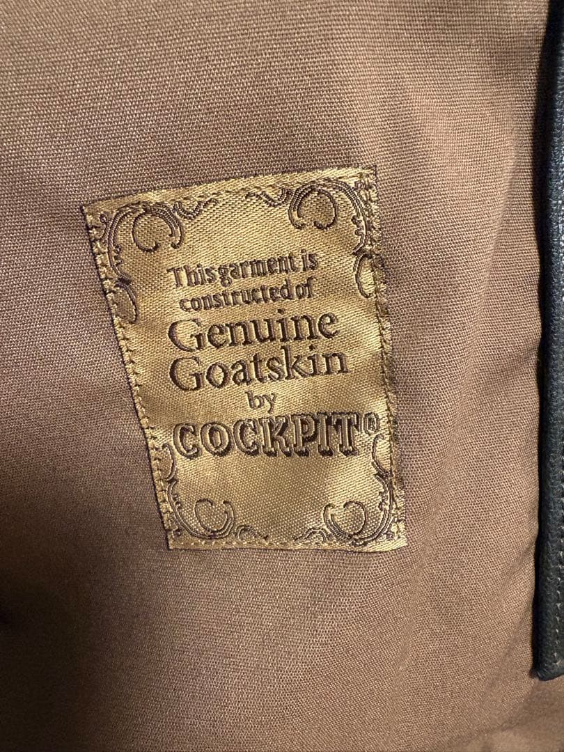 COCKPIT コックピットA-2 ゴートスキン山羊　柔らかい　レザージャケット