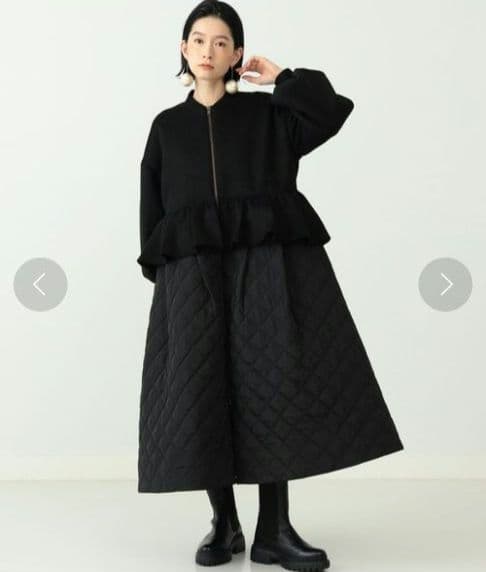 【✨新品タグ付き✨】CAROLINA GLASER◎キルティング フリルコート