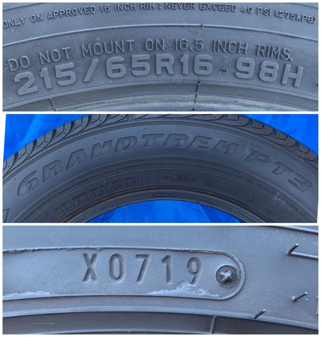 DUNLOP★215/65R16★GRANDTREK PT3日本製ラジアルタイヤ