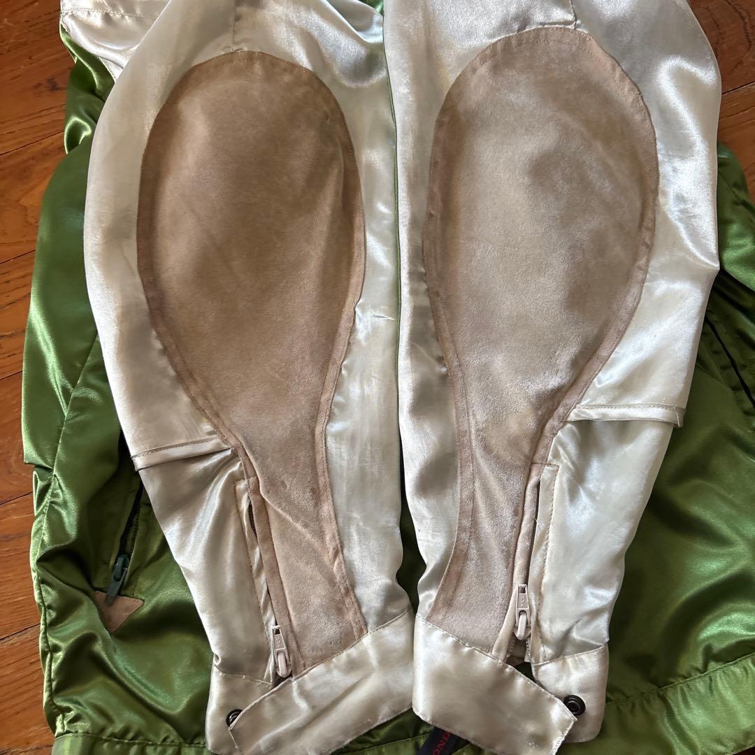 レア HONDA シンイチロウアラカワ スカジャン L 緑 バイカー コラボ