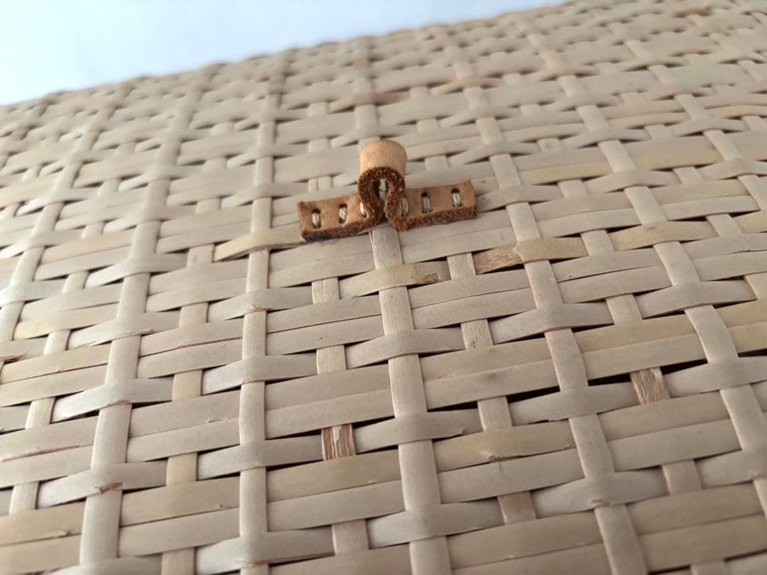 蓋付きバスケット　かご　つづら　行李　こおり　小