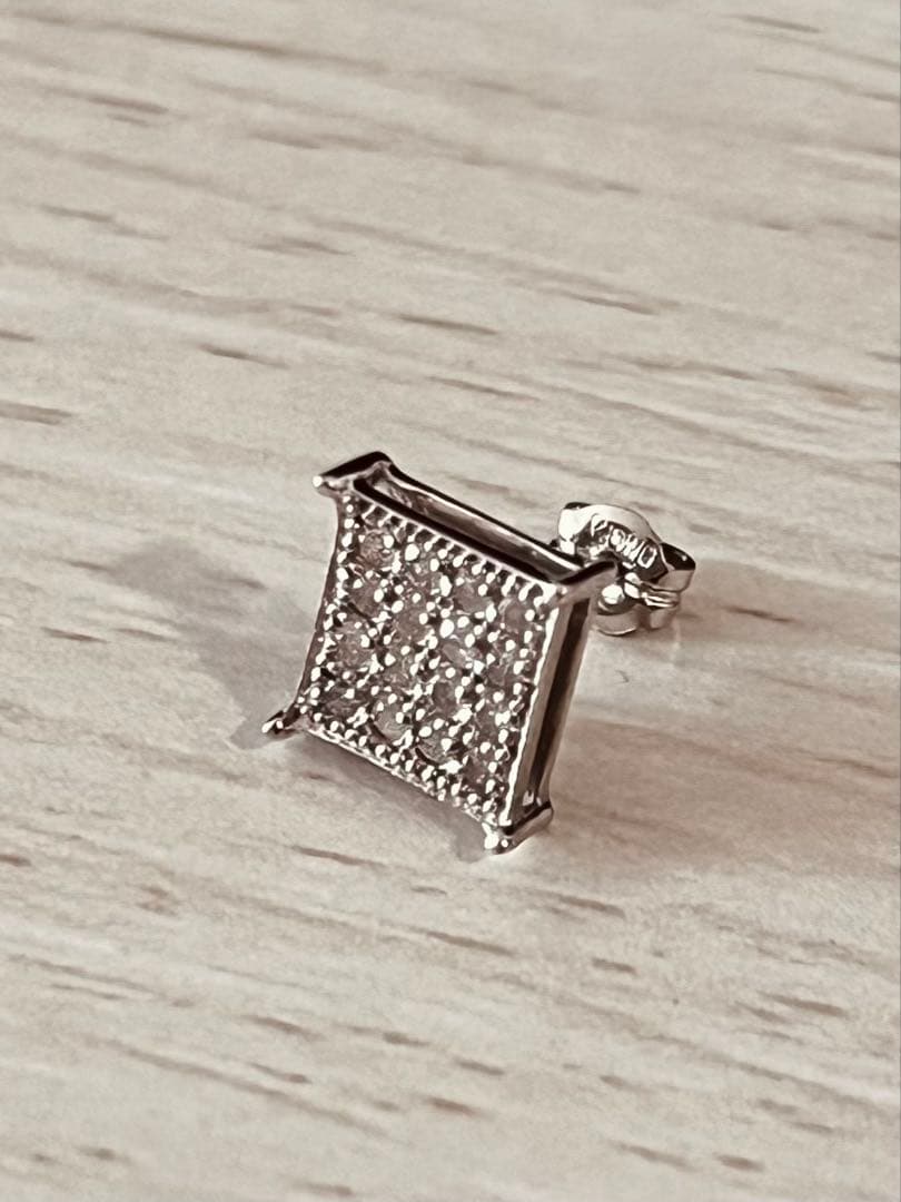 激レア DS455着用 AVALANCHE 10K WG ダイヤモンドピアス