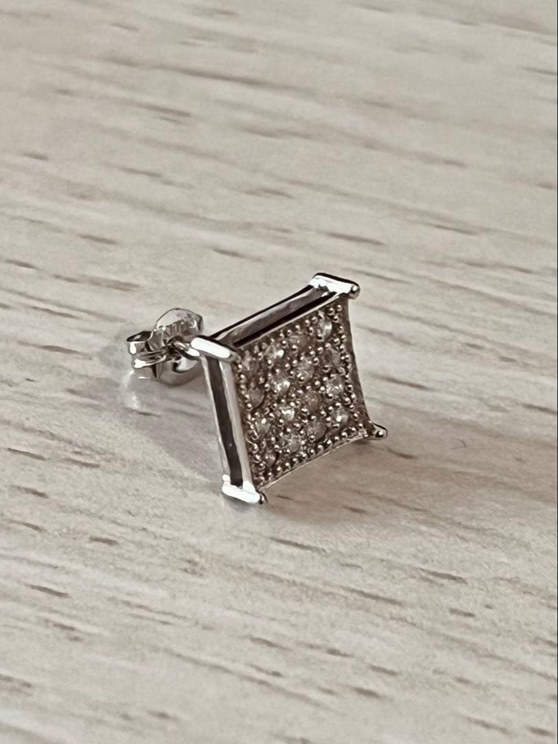 激レア DS455着用 AVALANCHE 10K WG ダイヤモンドピアス