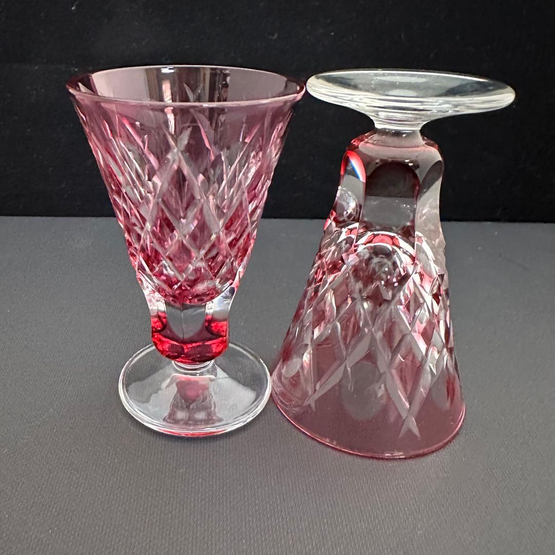 【美品】薩摩切子 酒器 盃 グラス 6個セット