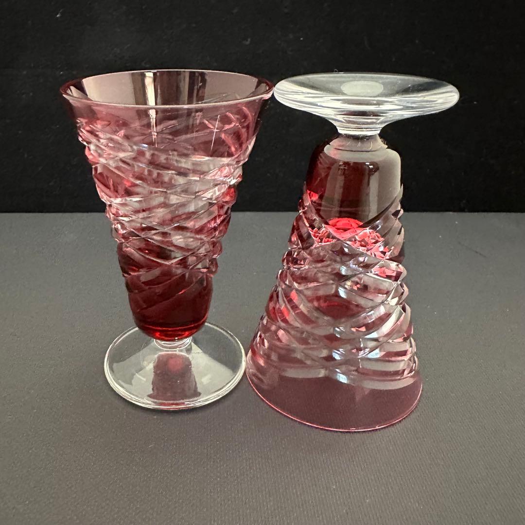 【美品】薩摩切子 酒器 盃 グラス 6個セット