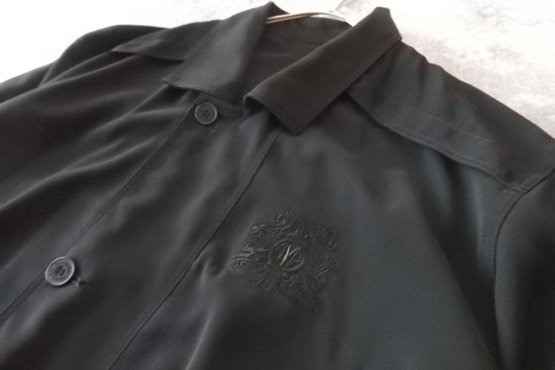 BLACK PIA 日本製 ショート丈 ブルゾン 刺繍ロゴ ブラック M