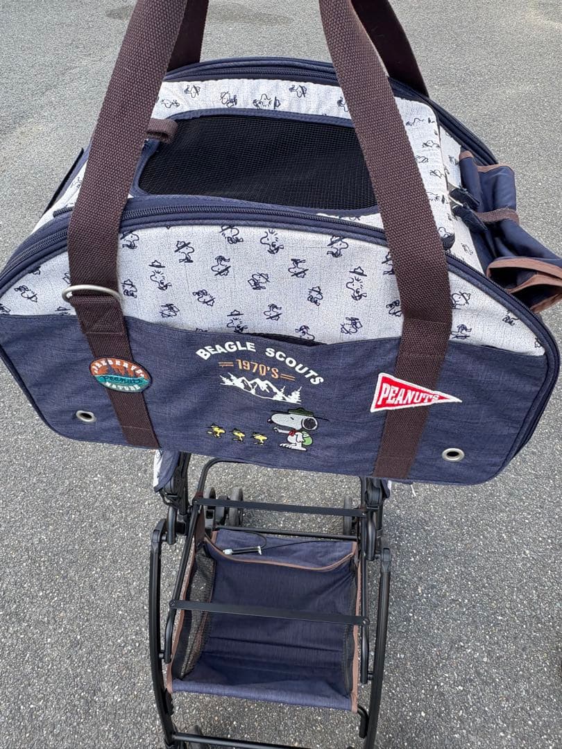 ペットパラダイス　3WAYペットカート　スヌーピー柄