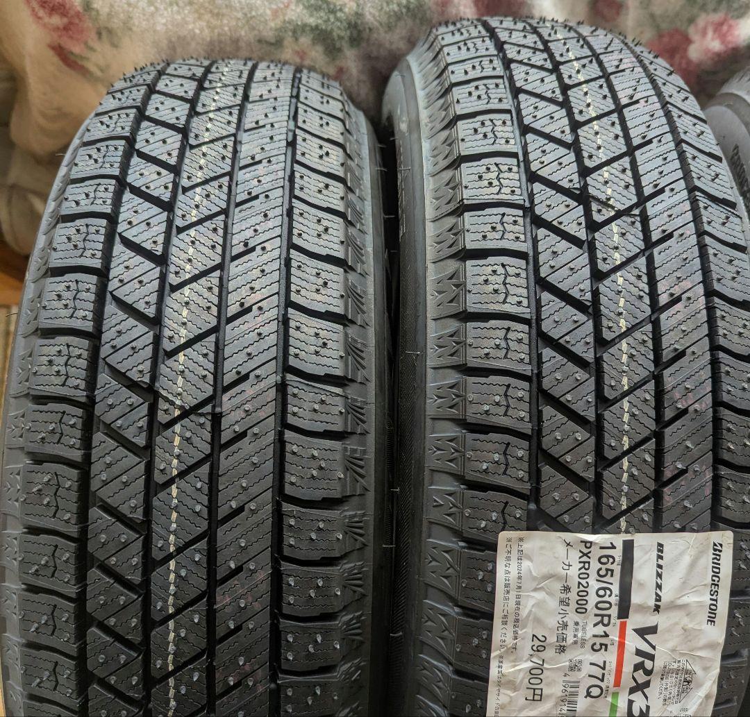 新品未使用 BLIZZAK VRX3 165/60R15 2024年製 4本