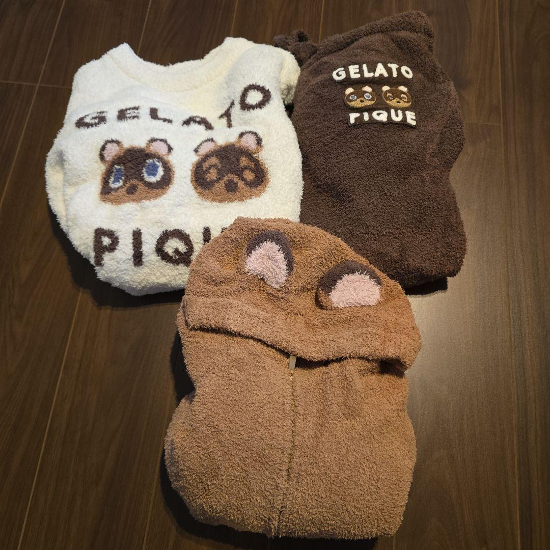 GELATO PIQUE どうぶつの森　ルームウェア　3点セット