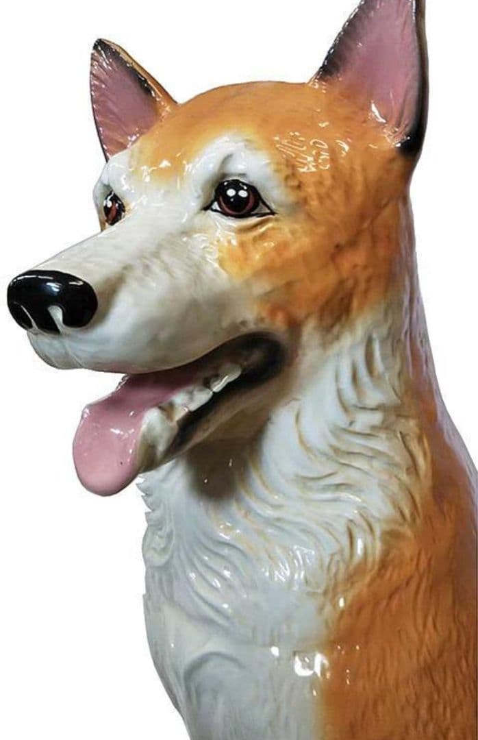 柴犬置物/陶器製/柴犬/オブジェ/オーナメント/犬の置物/高さ約67cm