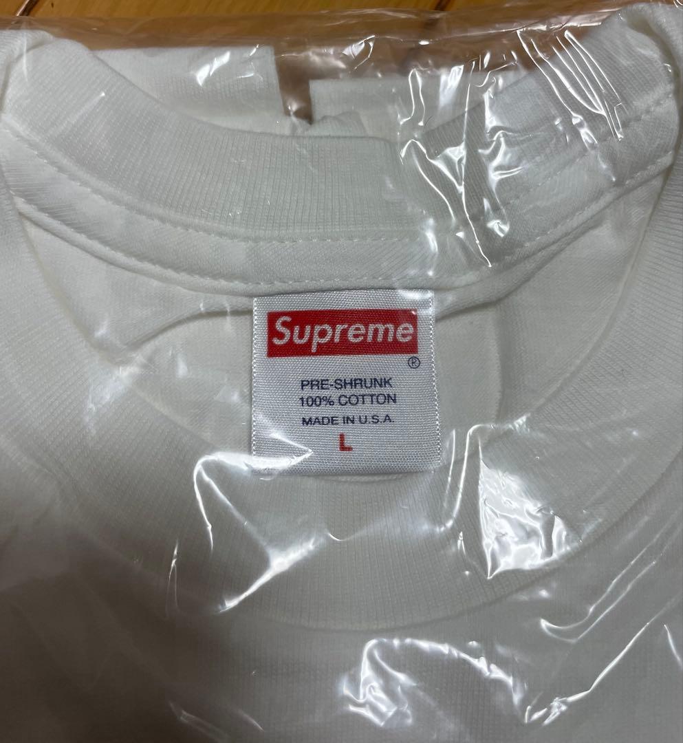 【新品未開封】Supreme Box Logo L/S Tee White L