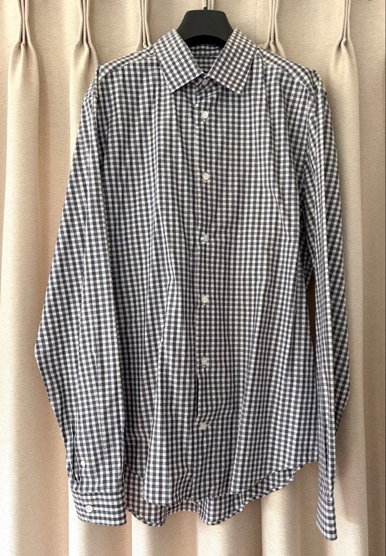 Louis Vuitton モノグラムチェック柄 長袖シャツ