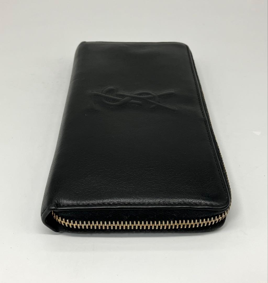 ⭐️ 美品 イヴ サンローラン YSL ラウンドファスナー 長財布 ブラック