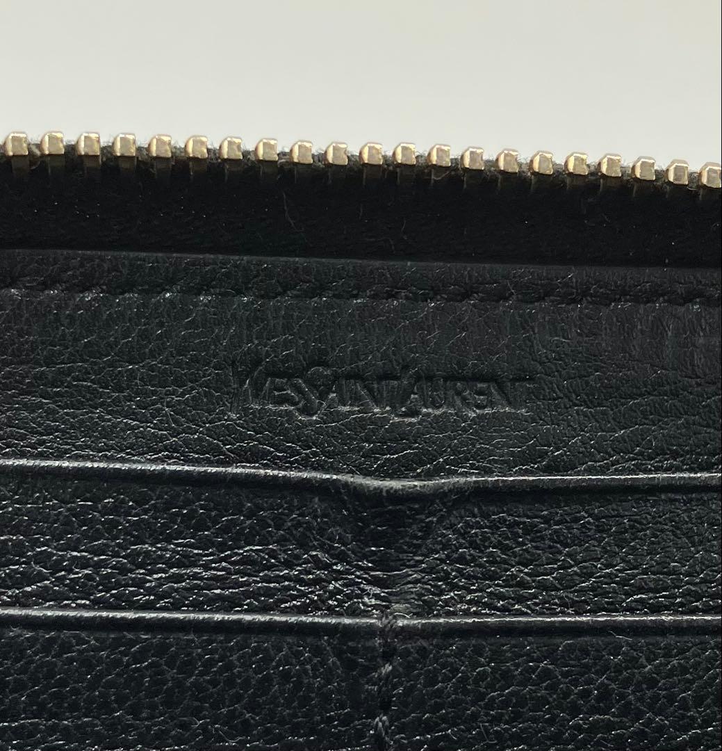 ⭐️ 美品 イヴ サンローラン YSL ラウンドファスナー 長財布 ブラック