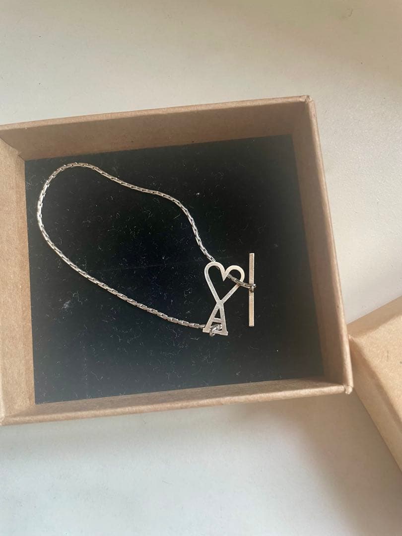 ami シルバーブレスレット ハートモチーフ