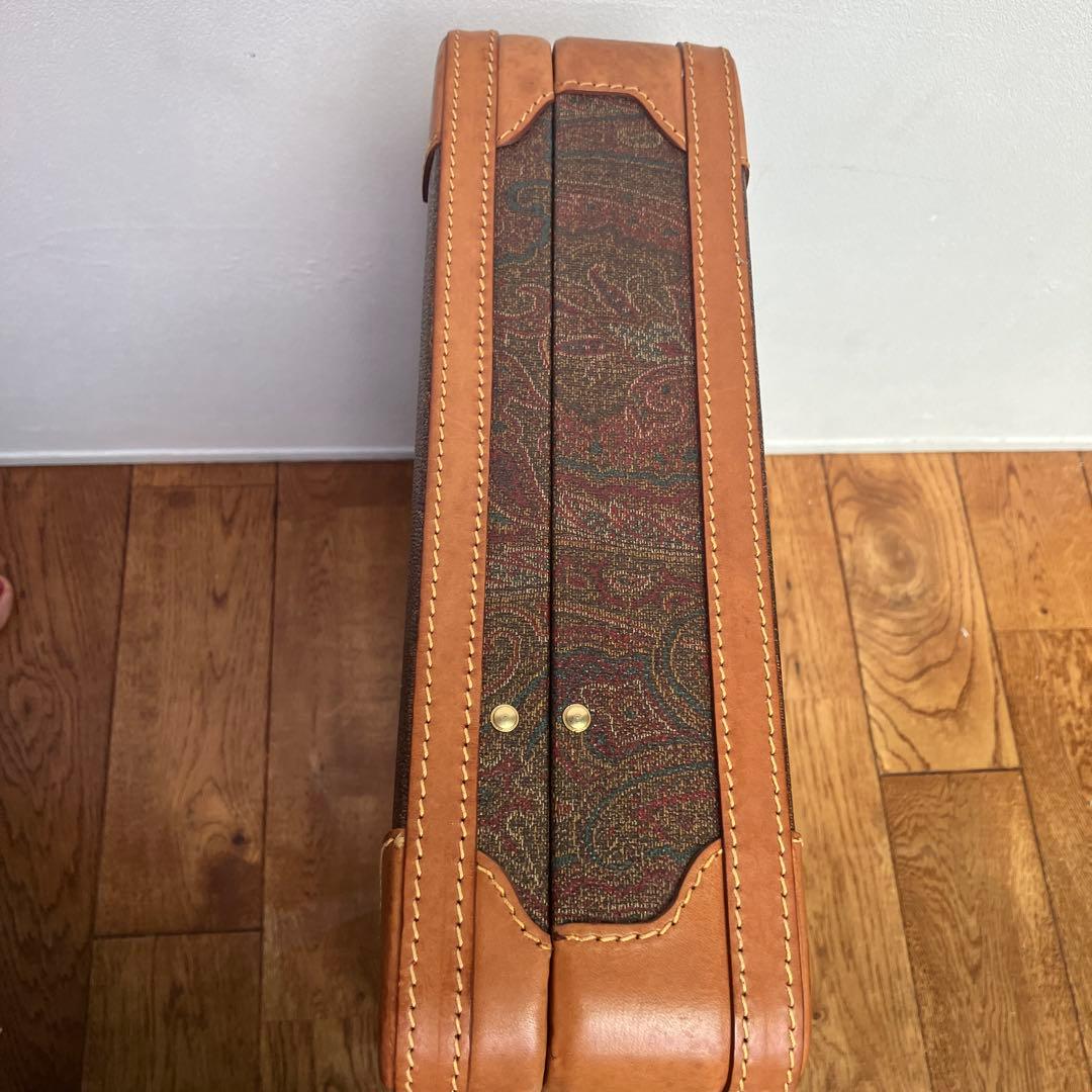 びっくらこいたエトロ　アタッシュケース　ペイズリー柄