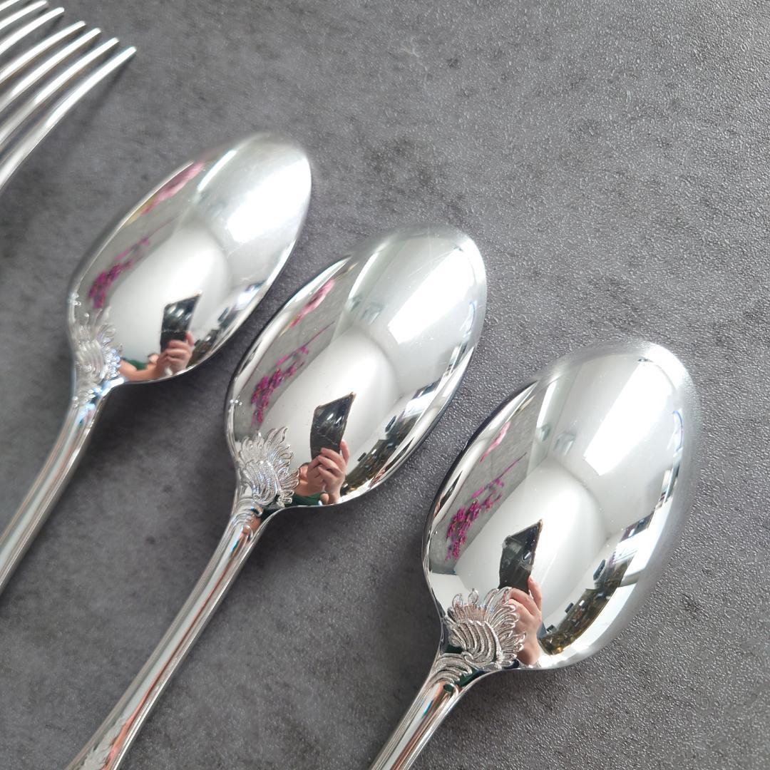 希少 美品 クリストフル マルリー スタンダード フォーク スプーン 6点