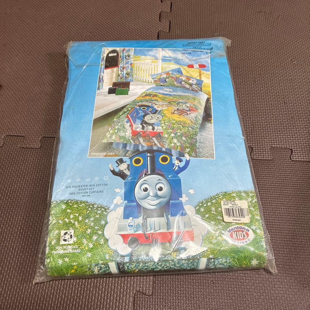 ‼️超希少品新品未使用品‼️トーマスの機関車のベッドカバーセット　掛けカバー枕カバー