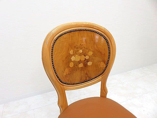 ア*カ様 イタリア クラシックスタイル 象嵌細工チェア　サイドチェア/ダイニング
