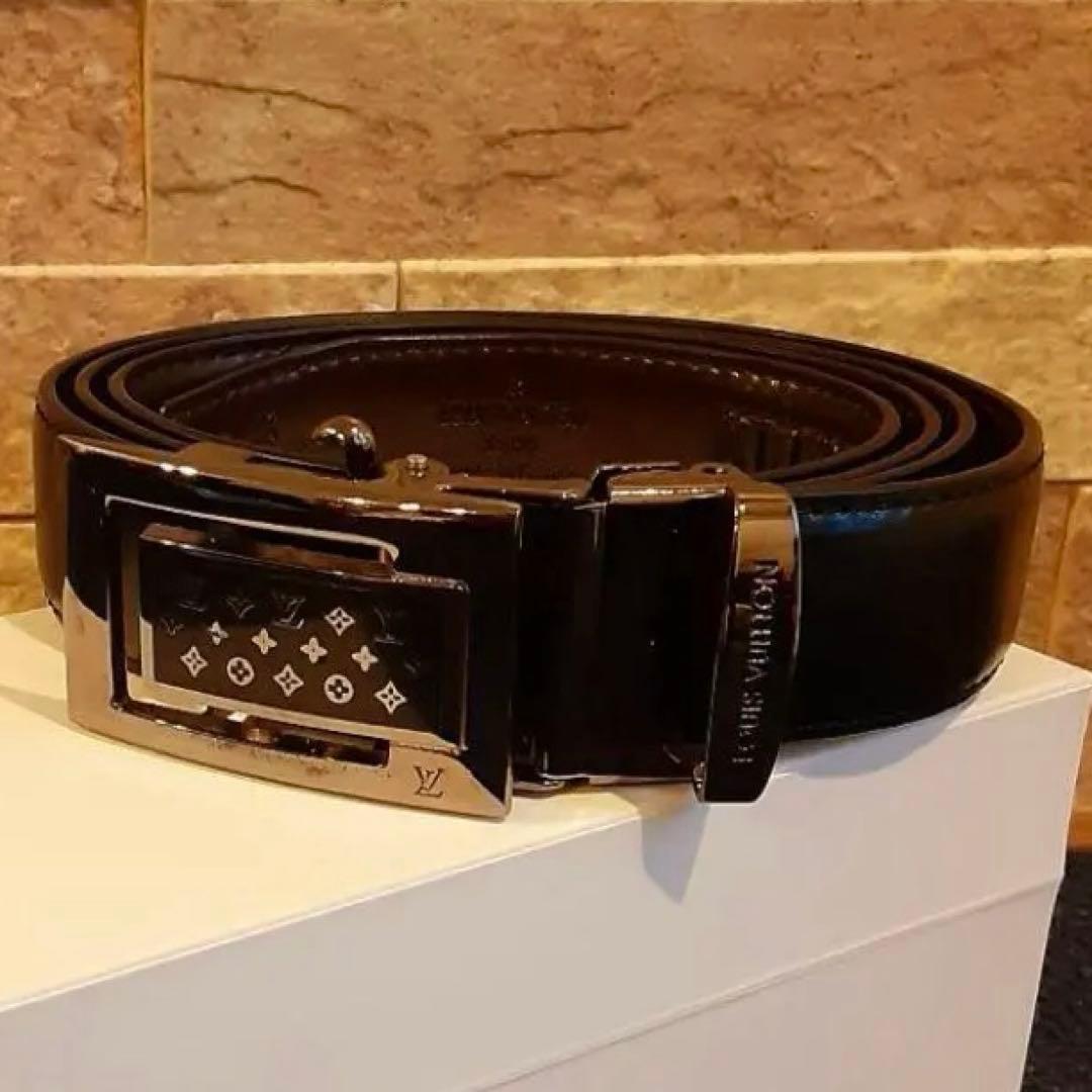 【1点限り】LOUISVUITTON ルイヴィトン シルバー ブラック ベルト
