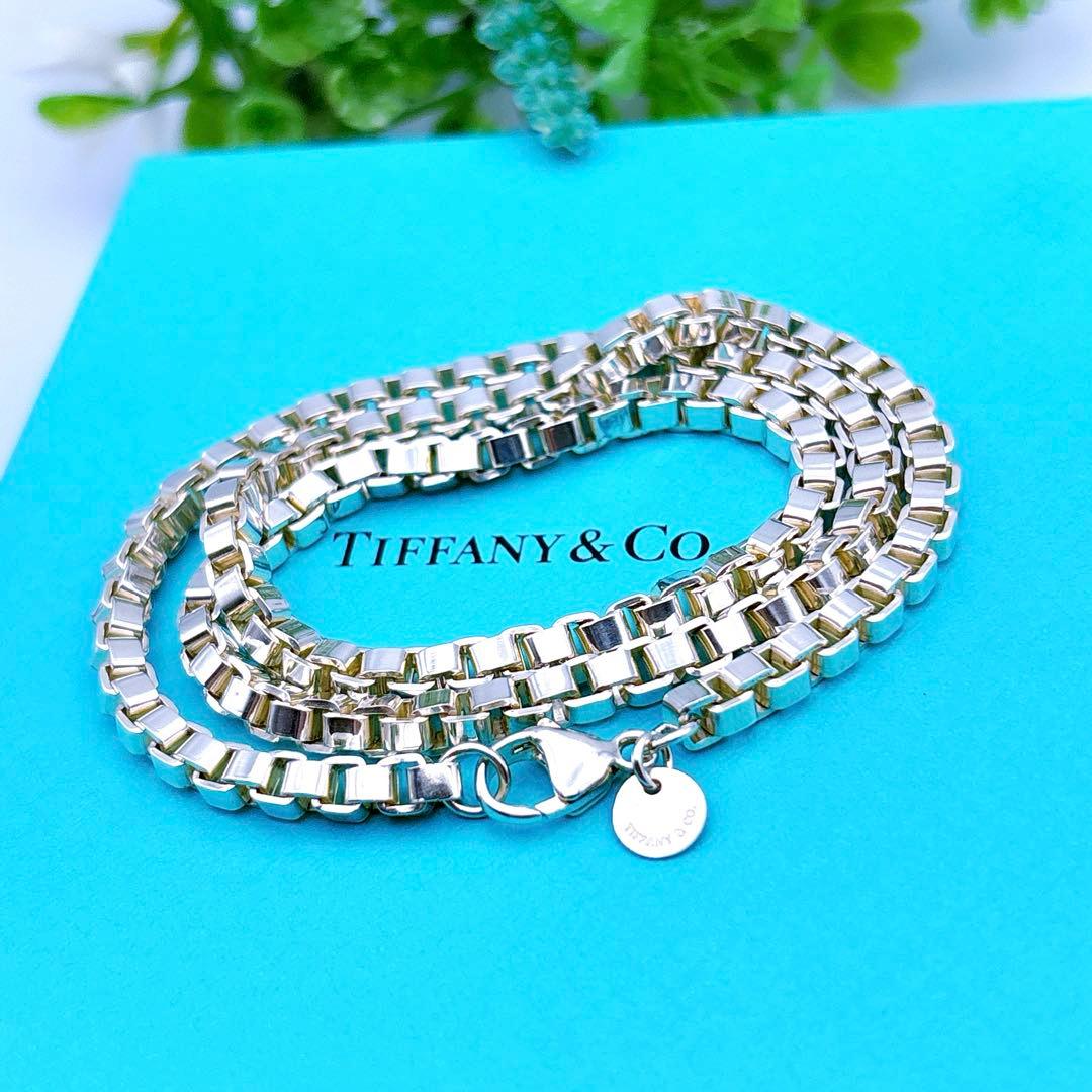 【美品】ティファニー ベネチアン 46cm ネックレス シルバー925