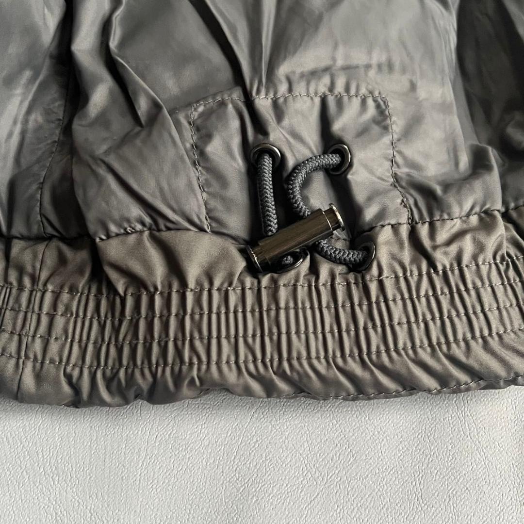 【ラルフローレン】ダウンベスト カシミヤ混　ニット リブ ショールカラー グレー